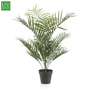 Palmera Areca de exterior artificial de 90 cm de altura con protección UV