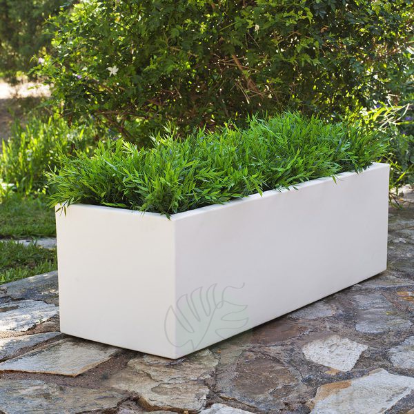 jardinera rectangular blanca modelos maxideco y minideco