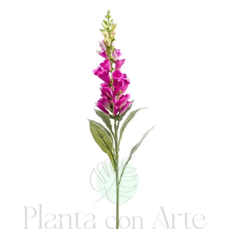 Tallo de DIGITALIS FUCSIA con flores artificial realista de 92 cm de altura total muy realista, para decorar tus bouquets o jardineras