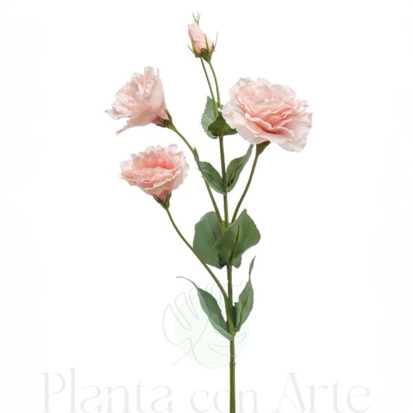 EUSTOMA ROSA SUAVE artificial de 68 cm de altura 7 cm de ancho, para pinchar en espuma floral o en tierra