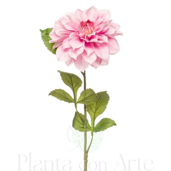 Detalle de la flor DALIA ROSA artificial de 72 cm de altura y 14 cm de ancho, para pinchar en espuma floral o en tierra