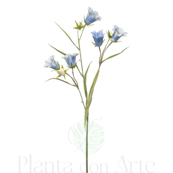 CAMPANILLA AZUL CLARO artificial de 65 cm de altura Y hasta 18 cm de ancho, para pinchar en espuma floral o en tierra