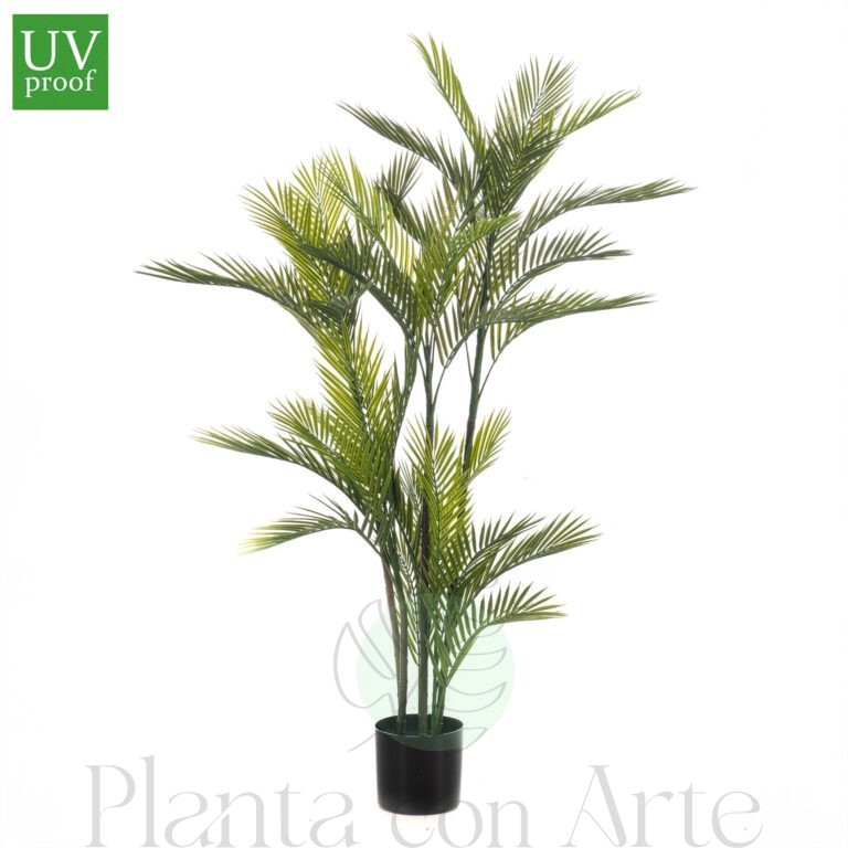 Árbol PALMERA artificial de exterior UV, de 140 cm de altura e increíble realismo y acabado cuidando el máximo detalle. Tiene Tratamiento UV para exterior.