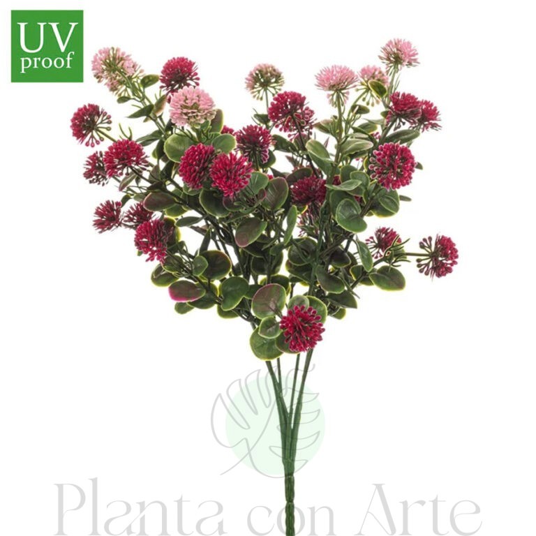 Ramo BELLIS UV artificial realista o flor bellis artificial realista de 36 cm de altura total realista, para decorar tus bouquets, nichos o jardineras EN EXTERIOR